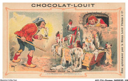 Delcampe - AXYP16-1205-CHROMOS - Chocolat Louit - Tomber Dans Le Pétrin - Louit