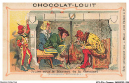 Delcampe - AXYP16-1200-CHROMOS - Chocolat Louit - Causer Sous Le Manteau De La Cheminée - Louit