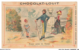 Delcampe - AXYP16-1203-CHROMOS - Chocolat Louit - Poser Pour Le Torse - Louit