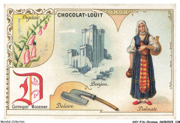 Delcampe - AXYP16-1207-CHROMOS - Chocolat Louit - Donjon - Doloire - Gothique Moderne - Digitale - Dalmate - Louit