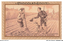 Delcampe - AXYP16-1178-CHROMOS - Chocolat Louit - Mon Ami Vous N'avez Pas Vue Un Lièvre - Louit