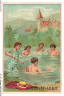 Delcampe - AXYP16-1191-CHROMOS - Chocolat Louit - Baignande - Louit