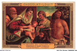 Delcampe - AXYP16-1170-CHROMOS - Chocolat Louit - Musée Du Louvre - Sébastien Et Sainte Famille - Louit