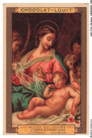 Delcampe - AXYP16-1175-CHROMOS - Chocolat Louit - Musée Du Louvre - Le Sommeil De L'enfant Jessus - Louit