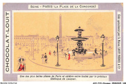 Delcampe - AXYP15-1126-CHROMOS - Chocolat Louit - Seine - Paris - Une Des Lus Belles Places E Paris Et Célèbre Entre Toutes - Louit