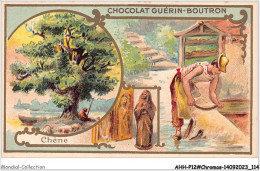Delcampe - AHHP12-2259 - CHROMOS - CHOCOLAT-GUERIN-BOUTRON - PARIS - Chene - 10,5 X 7cm - Guérin-Boutron