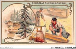 Delcampe - AHHP12-2232 - CHROMOS - CHOCOLAT-GUERIN-BOUTRON - PARIS - Sapin - 10,5 X 7cm - Guérin-Boutron