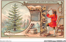 Delcampe - AHHP12-2240 - CHROMOS - CHOCOLAT-GUERIN-BOUTRON - PARIS - Meleze - 10,5 X 7cm - Guérin-Boutron