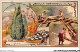 Delcampe - AHHP12-2251 - CHROMOS - CHOCOLAT-GUERIN-BOUTRON - PARIS - Cypres - 10,5 X 7cm - Guérin-Boutron