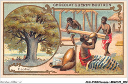 Delcampe - AHHP12-2228 - CHROMOS - CHOCOLAT-GUERIN-BOUTRON - PARIS - Baobab - 10,5 X 7cm - Guérin-Boutron