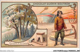 Delcampe - AHHP12-2247 - CHROMOS - CHOCOLAT-GUERIN-BOUTRON - PARIS - Epinette Bl. Du Canada - 10,5 X 7cm - Guérin-Boutron