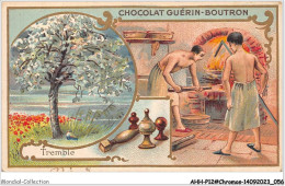 Delcampe - AHHP12-2230 - CHROMOS - CHOCOLAT-GUERIN-BOUTRON - PARIS - Tremble - 10,5 X 7cm - Guérin-Boutron