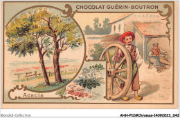 Delcampe - AHHP12-2223 - CHROMOS - CHOCOLAT-GUERIN-BOUTRON - PARIS - Acacia - 10,5 X 7cm - Guérin-Boutron