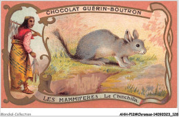 Delcampe - AHHP12-2266 - CHROMOS - CHOCOLAT-GUERIN-BOUTRON - PARIS - Les Mammiferes - Le Chinchilla - 10,5 X 7cm - Guérin-Boutron