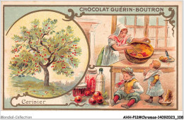 Delcampe - AHHP12-2256 - CHROMOS - CHOCOLAT-GUERIN-BOUTRON - PARIS - Cerisier - 10,5 X 7cm - Guérin-Boutron