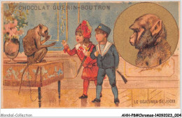 Delcampe - AHHP8-1403 - CHROMOS - CHOCOLAT-GUERIN-BOUTRON - PARIS - Le Dejeuner De Jocko - 10,5 X 7cm - Guérin-Boutron