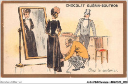 Delcampe - AHHP8-1426 - CHROMOS - CHOCOLAT-GUERIN-BOUTRON - PARIS - Chez Le Couturier - 10,5 X 7cm - Guérin-Boutron