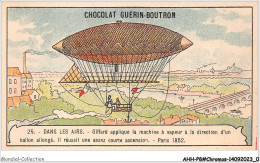 Delcampe - AHHP8-1401 - CHROMOS - CHOCOLAT-GUERIN-BOUTRON - PARIS - Giffard Applique La Machine A Vapeur - 10,5 X 7cm - Guérin-Boutron