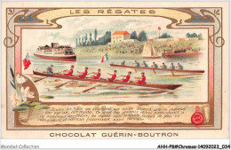 Delcampe - AHHP8-1418 - CHROMOS - CHOCOLAT-GUERIN-BOUTRON - PARIS - Les Regates - 10,5 X 7cm - Guérin-Boutron