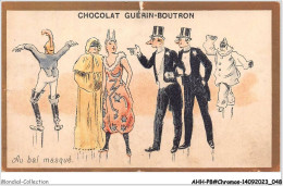 Delcampe - AHHP8-1425 - CHROMOS - CHOCOLAT-GUERIN-BOUTRON - PARIS - Au Bal Masque - 10,5 X 7cm - Guérin-Boutron