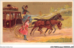 Delcampe - AHHP8-1411 - CHROMOS - CHOCOLAT-GUERIN-BOUTRON - PARIS - La Berline - 10,5 X 7cm - Guérin-Boutron