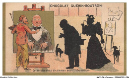Delcampe - AXYP4-0223-CHROMOS - Chocolat Guérin-boutron - Le Dernier Coup De Pinceau Avant L'exposition - Guérin-Boutron