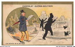 Delcampe - AXYP4-0225-CHROMOS - Chocolat Guérin-boutron - Les Attraits De La Politique - Guérin-Boutron