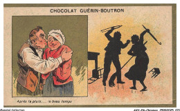 Delcampe - AXYP4-0232-CHROMOS - Chocolat Guérin-boutron - Apres La Pluie Le Beau Temps - Guérin-Boutron