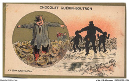 Delcampe - AXYP4-0214-CHROMOS - Chocolat Guérin-boutron - Le Faux épouvantail - Guérin-Boutron