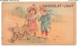 Delcampe - AXYP13-0898-CHROMOS - Chocolat-louit - Le Plus Pur - Le Plus Nourrissant - Le Meilleur Marché - Louit