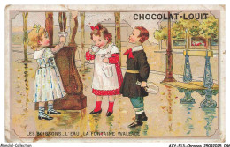 Delcampe - AXYP13-0889-CHROMOS - Chocolat-louit - Les Boissons - L'eau - La Fontaine Wallace - Louit