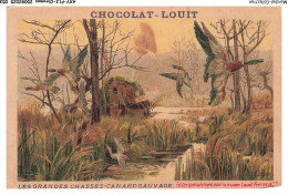 Delcampe - AXYP13-0893-CHROMOS - Chocolat-louit - Les Grandes Chasses-canard Sauvage - Louit