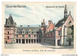 Delcampe - AXYP10-0674-CHROMOS - Cacao Van Houten - Solubilité En Poudre - Chateau De Blois - Aile De Louis XII - Van Houten