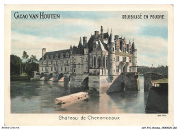 Delcampe - AXYP10-0672-CHROMOS - Cacao Van Houten - Solubilité En Poudre - Chateau De Chenonceaux - Van Houten