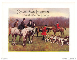 Delcampe - AXYP10-0684-CHROMOS - Cacao Van Houten - Solubilité En Poudre - Des Hommes Sur Des Chevaux - Chiens - Van Houten