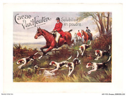 Delcampe - AXYP10-0686-CHROMOS - Cacao Van Houten - Solubilité En Poudre - Des Hommes Sur Des Chevaux - Chiens - Van Houten