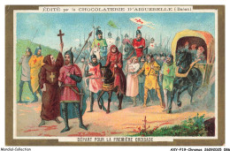 Delcampe - AXYP19-1495-CHROMOS - Chocolaterie D'aiguebelle - Départ Pour La Première Croisade - Aiguebelle