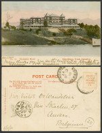 Delcampe - Jamaica Greetings From, Titchfield Hotel 1905 Old Hand Tinted Postcard To Anvers - Jamaica