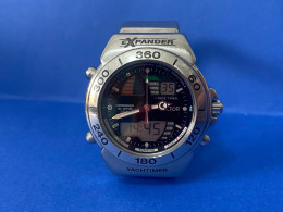 Delcampe - Orologio Sector Expander Yachtimer Exp303 All Stainless Steel 42mm Vintage Watch - Taschenuhren