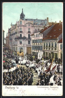 Delcampe - AK Freiburg / Breisgau, Frohnleichnams-Prozession Vor Dem Hotel Schmutz - Freiburg I. Br.