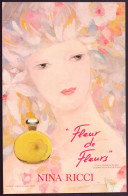 Delcampe - Publicitaire " Nina Ricci " Fleur De Fleurs - Werbung