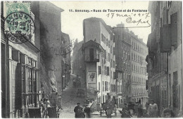 Delcampe - 07 - Annonay - Rues De Tournon Et De Fontanes (Très Belle Animation) - Annonay