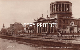 Delcampe - Dublin - Ruines Of The Four Courts From Liffey - Dublin