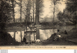 Delcampe - MAISONS-LAFFITE   Le Bac De L’Île Laborde. Franchise Militaire - Maisons-Laffitte