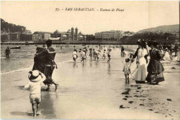 Delcampe - San Sebastian - Escenas De Playa - Guipúzcoa (San Sebastián)