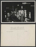 Delcampe - China Old Real Photo Postcard Shanghai NANKING ROAD Tramlines Night Mt Ma-Yu 馬玉山 - China