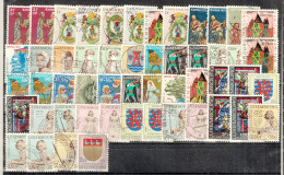 Delcampe - LUXEMBOURG Luxemburg " Varied Lot 60 Older CARITAS Stamps O Vfu " From Recent Obtained Collections - Autres & Non Classés
