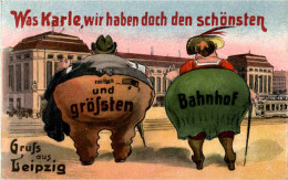 Delcampe - Gruss Aus Leipzig - Humor - Leipzig