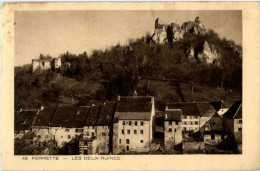 Delcampe - Pfirt - Ferrette - Les Deux Ruines - Ferrette