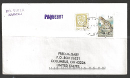 Delcampe - 1994 Paquebot Cover, Finland Leopard Stamp Used In Gdynia Poland - Briefe U. Dokumente